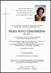 Maria Anna Obenfeldner