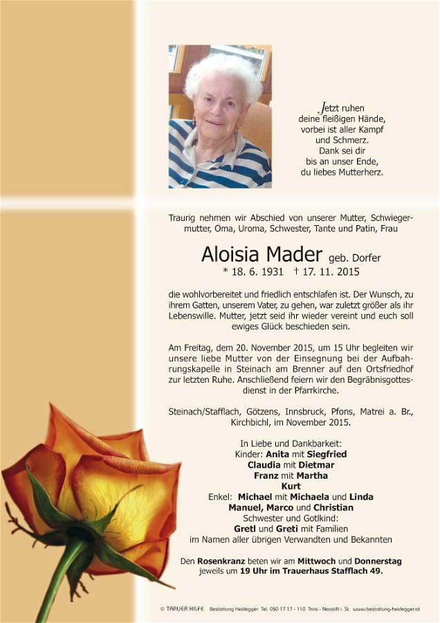Aloisia Mader