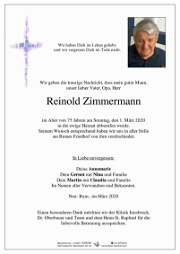 Reinold Zimmermann