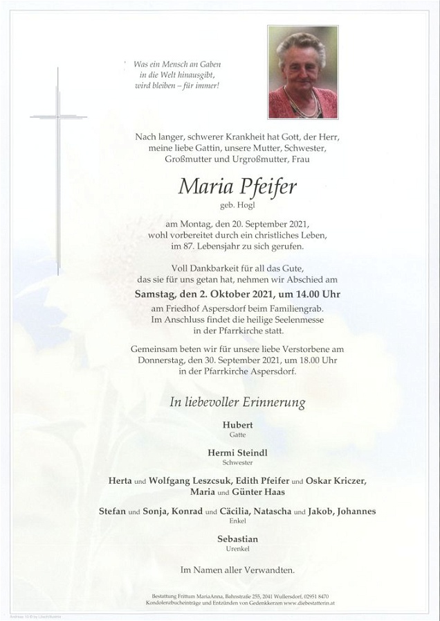 Maria Pfeifer
