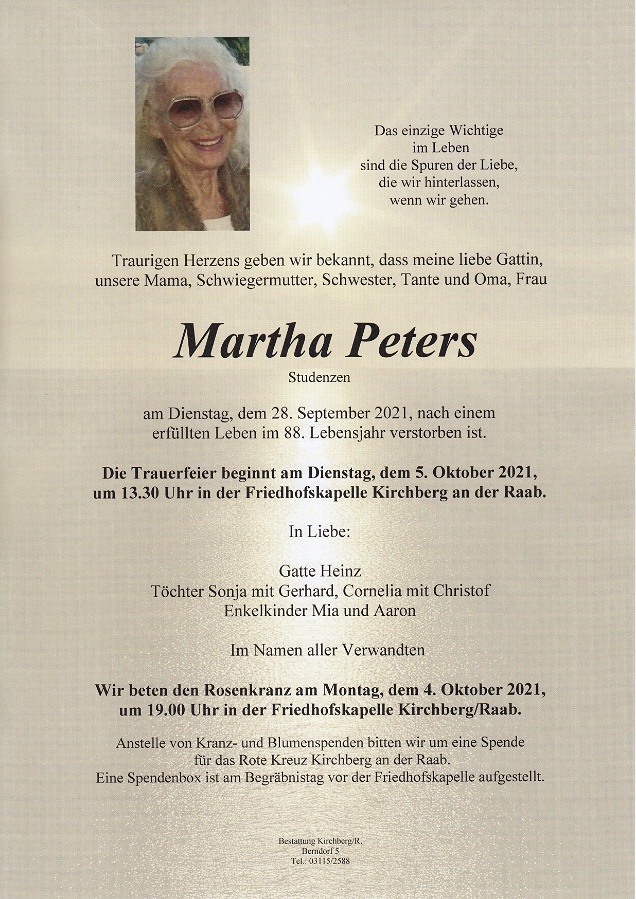 Martha Peters