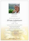 Elfriede Aufderklamm