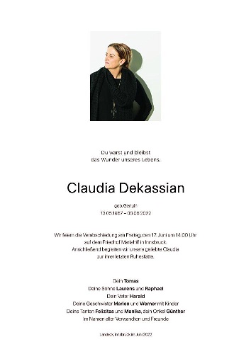 Claudia Dekassian
