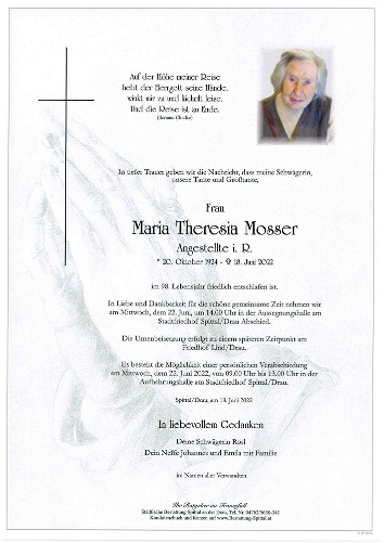 Maria Theresia  Mosser