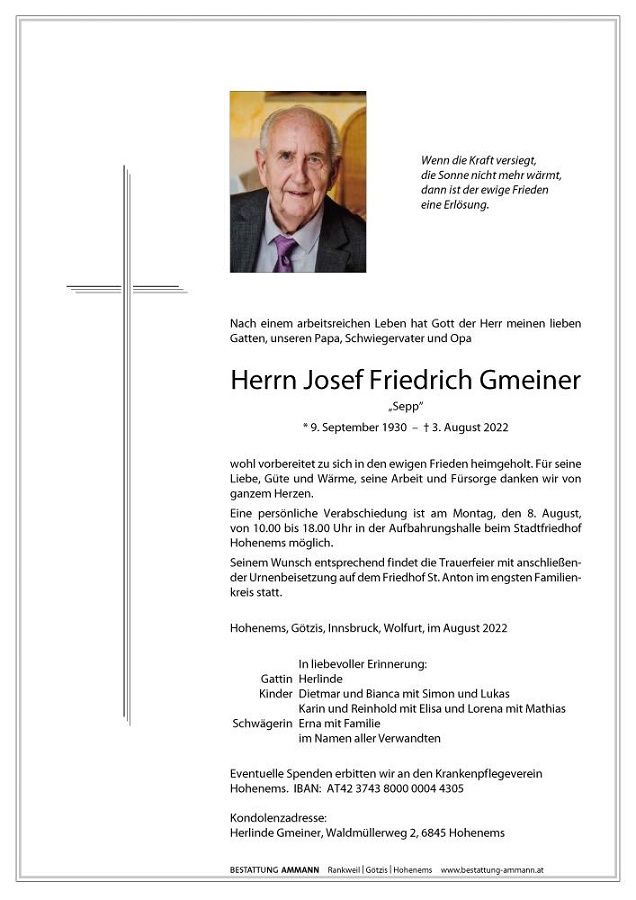 Josef Friedrich Gmeiner