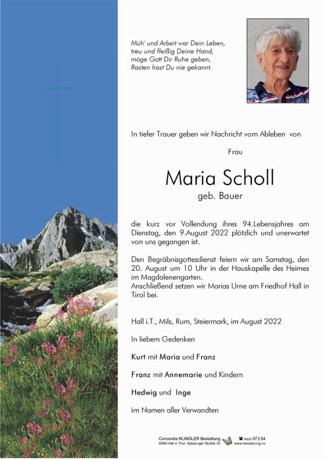 Maria Scholl