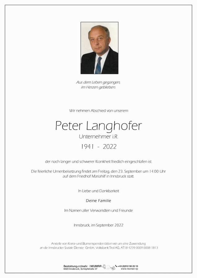 Peter  Langhofer