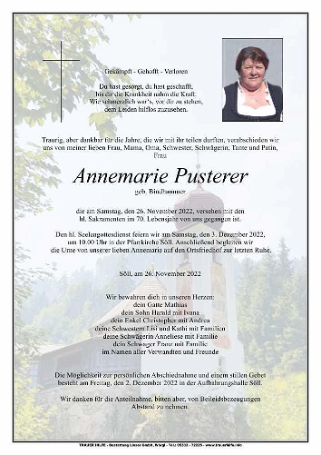 Annemarie Pusterer