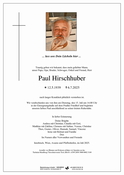 Paul Hirschhuber