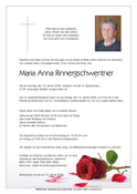 Maria Anna Rinnergschwentner