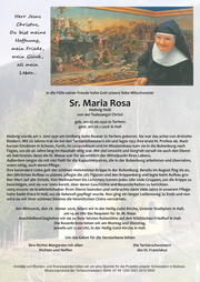 Sr Maria Rosa Heiß