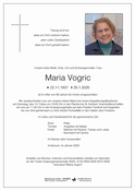 Maria Vogric