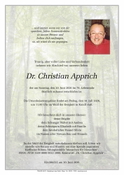 Dr. Christian Apprich